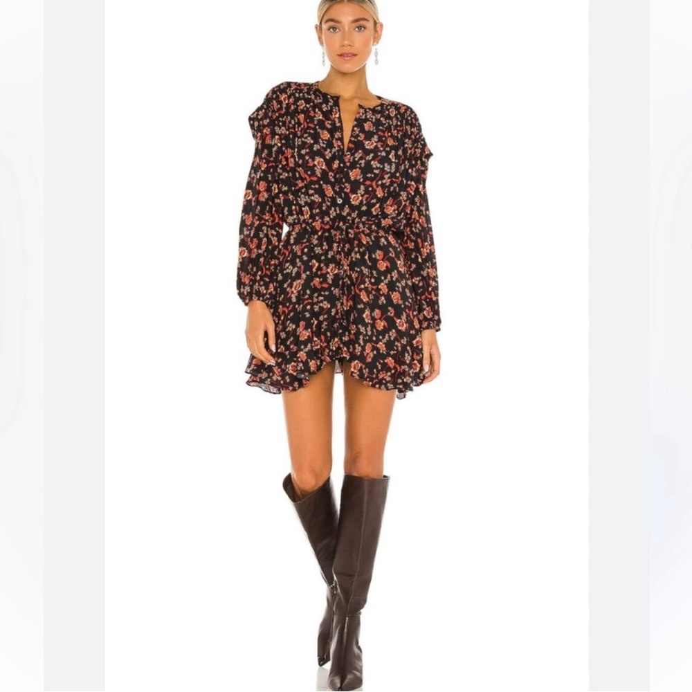 Free People Flower Fields Long Sleeve Boho - Picture 2 of 9